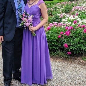 JJ’s House A-Line chiffon bridesmaid dress